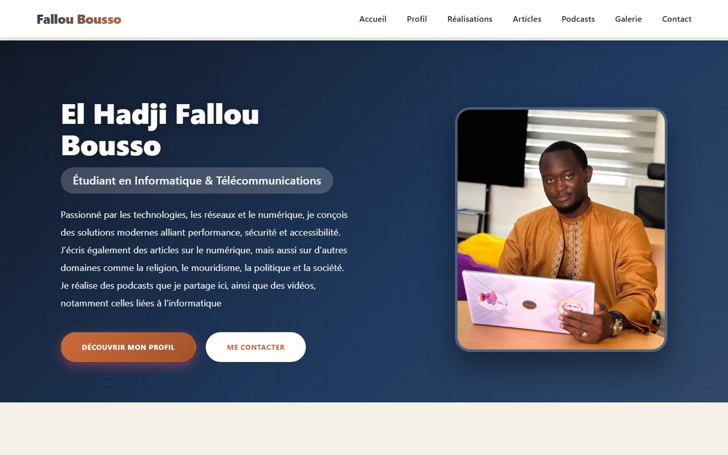 Aperçu de Portfolio Fallou Bousso